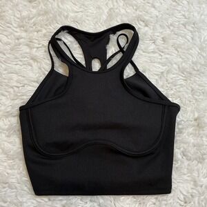 Alo Yoga Ribbed Airlift Enchanted Bra XS Athletic Workout